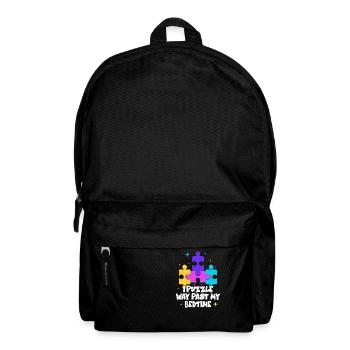 Je casse-tête bien au-delà de ma pièce de puzzle à l’heure du coucher - Sac à dos - noir - Devant