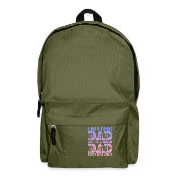 fisch, fisch, angeln, see, meer, angeln, fauna, exotisch - Rucksack - Olivgrün - Vorne