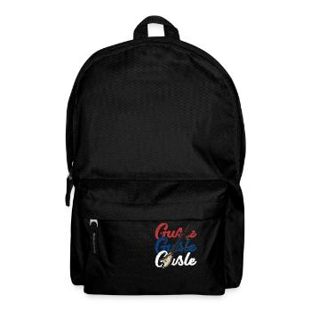 Serbien Balkan Gusle Musik Flagge - Rucksack - Schwarz - Vorne