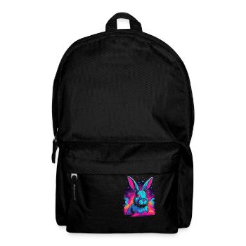 Nébuleuse de l’espace Galaxy Rabbit Lovers Vaporwave - Sac à dos - noir - Devant