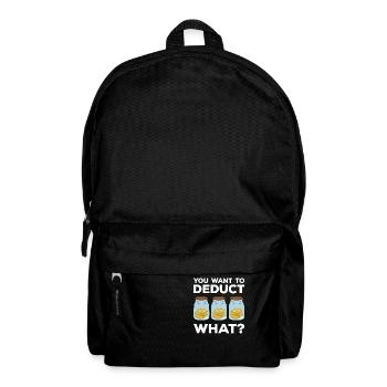 Taxpayer tax office pay tax - Backpack - black - Front