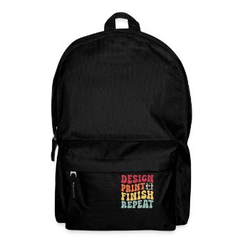 3D Drucker 3D Druck - Rucksack - Schwarz - Vorne