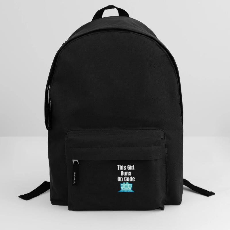 This Girl Runs On Codes Programmer Backpack