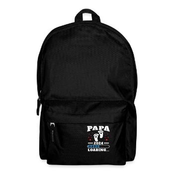 Papa 2024 Lustiges Vatertagsgeschenk Schwangere - Rucksack - Schwarz - Vorne
