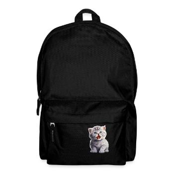 Cat Cats British Shorthair British Shorthair - Backpack - black - Front