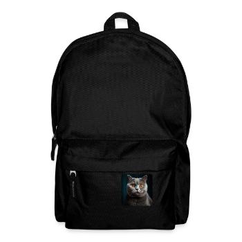 Cat Cats British Shorthair British Shorthair - Backpack - black - Front
