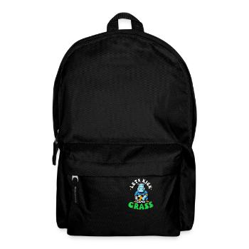 Fußballtrainer lässt Gras kicken - Rucksack - Schwarz - Vorne