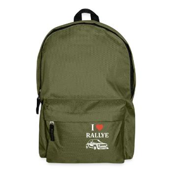 Humour pilote de rallye - Sac à dos - vert olive - Devant