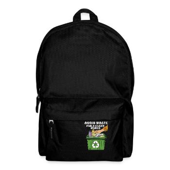 MÜLLTONNE AVOID WASTE FOR A CLEAN WORLD - Backpack - black - Front