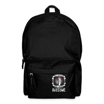 Italien USA-Flagge - Halb Amerikanerin, Halb Italienisch - Rucksack - Schwarz - Vorne