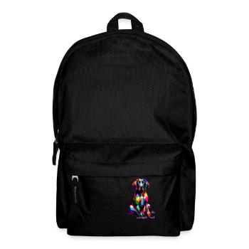 Bunte Pop Art Deutsch Kurzhaar Vorstehhund - Rucksack - Schwarz - Vorne