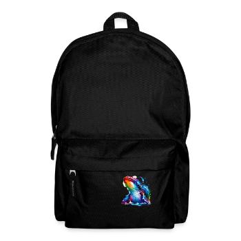 Splash Art Kopfhörer Buckelwal Buckel - Rucksack - Schwarz - Vorne