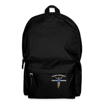 DIESES FAHRRAD WIRD VON POSITIVEM DENKEN ANGETRIEBEN - Rucksack - Schwarz - Vorne