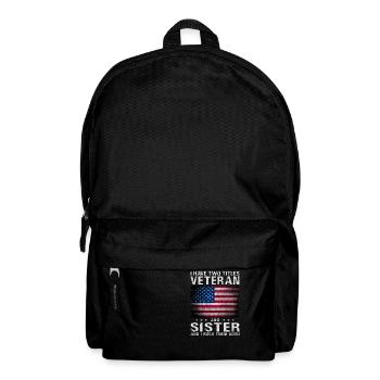 Ich habe zwei Titel: Veteran und mürrischer, lustiger Vater - Rucksack - Schwarz - Vorne