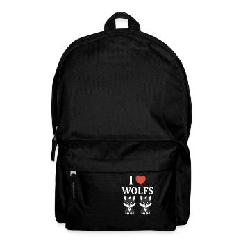 Humour loup - Sac à dos - noir - Devant