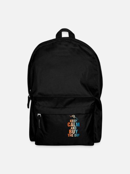 Gardez votre calme et achetez le dicton Dip Motif - Sac à dos - noir