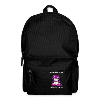 Ne me regarde pas sur ce ton - Sac à dos - noir - Devant