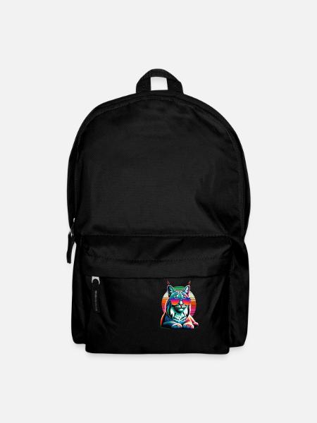 Retro Sunset Sonnenbrille Bobcat Lynx Bobcats - Rucksack - Schwarz