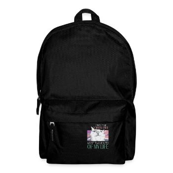 Being Normal Was Yesterday Funny Cat Saying - Backpack - black - Front