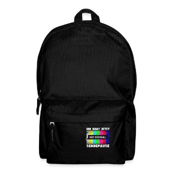 You now have a break from broadcasting - No signal - Backpack - black - Front