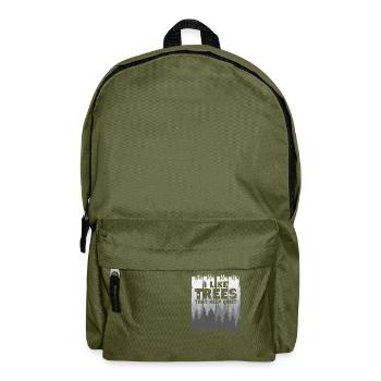 Arbres silencieux Silence humoristique - Sac à dos - vert olive - Devant