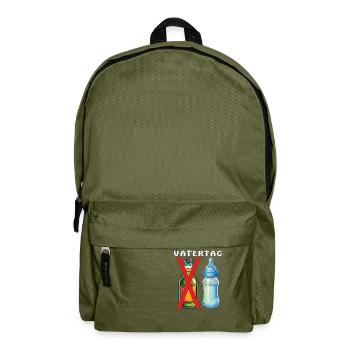 BABYFLASCHE BIERFLASCHE VATERTAG - Rucksack - Olivgrün - Vorne