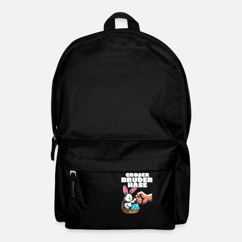 Großer Bruder Hase - Rucksack - Schwarz