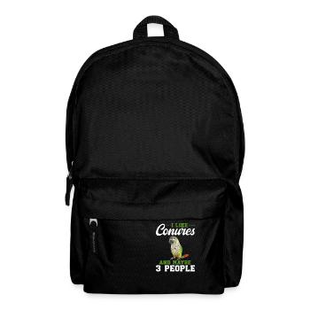 Molinasittich Papagei Vogel Sittich - Rucksack - Schwarz - Vorne