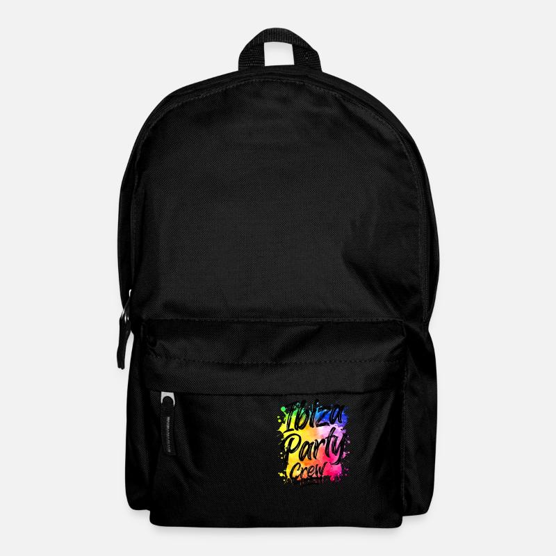 Ibiza Party Crew Bunt Klecks - Rucksack - Schwarz