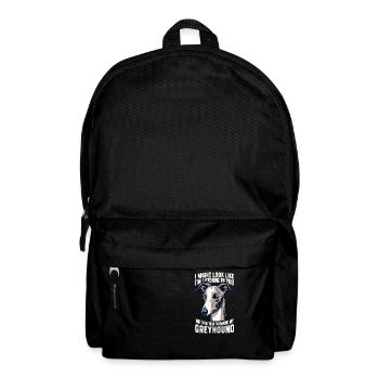 Ich könnte aussehen, als würde ich dir zuhören, Greyhound - Rucksack - Schwarz - Vorne
