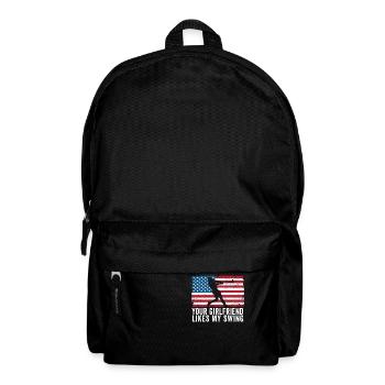 Ta copine aime ma balançoire - Sac à dos - noir - Devant