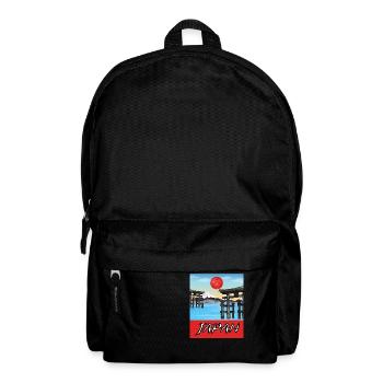 Vintage Japan Traveling Poster Lovely - Backpack - black - Front