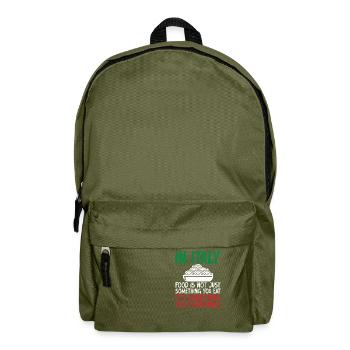 Italian Food Gifts - Rucksack - Olivgrün - Vorne