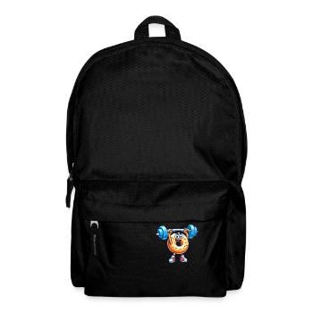 Fitness Gym Sport Bodybuilder Musculation Bagel - Sac à dos - noir - Devant