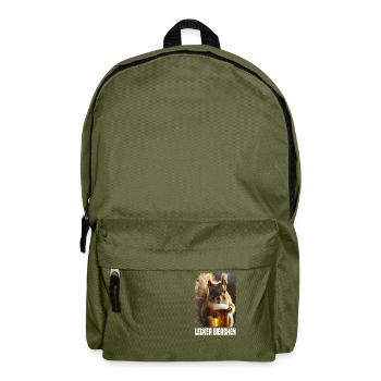 Yummy Beer Squirrel - Backpack - olive green - Front