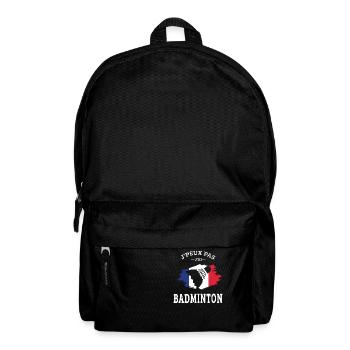 Je Peux Pas J'ai Badminton Bad Joueur de Badminton - Sac à dos - noir - Devant