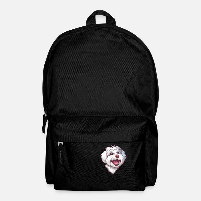 Bolognese | Bolognese | Cartoon Artwork - Backpack - black