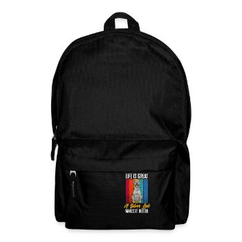 Silberner Labrador Retriever Silberner Lab - Rucksack - Schwarz - Vorne