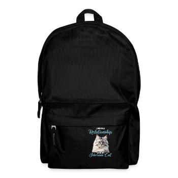 Chat Sibérien Sibirische Katze - Sac à dos - noir - Devant