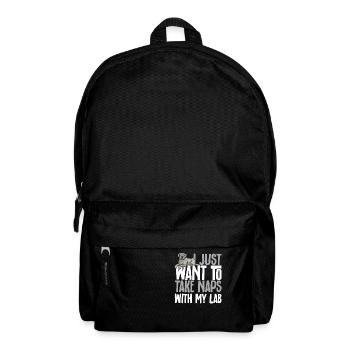 Silberner Labrador Retriever Silberner Lab - Rucksack - Schwarz - Vorne