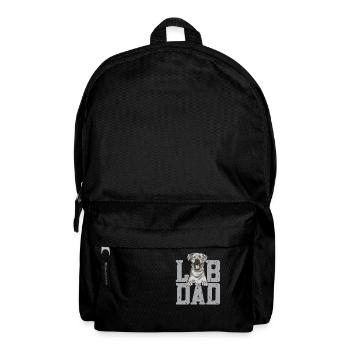 Silberner Labrador Retriever Silberner Lab - Rucksack - Schwarz - Vorne