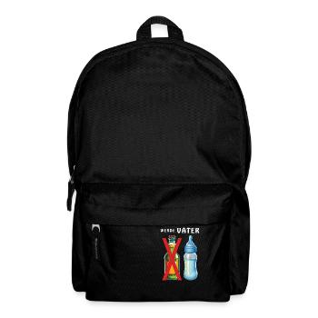 BABYFLASCHE WERDE VATER - Rucksack - Schwarz - Vorne