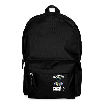 Cleaning Is My Cardio Housekeeper Housemaid - Backpack - black - Front