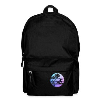 Surfer Vintage Surf Geschenk - Rucksack - Schwarz - Vorne