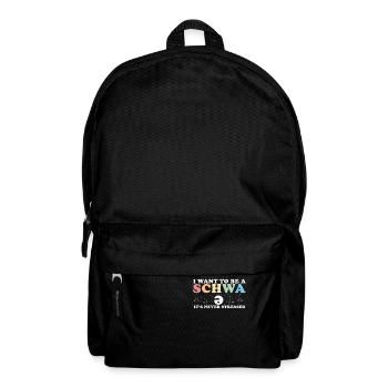 Ich will ein Schwa sein, der nie gestresst ist - Rucksack - Schwarz - Vorne