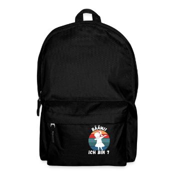 7. Geburtstag - BÄÄM, Mädchen mit DAB Tanz - Rucksack - Schwarz - Vorne