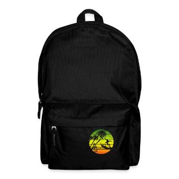 Surfen Vintage Surfer Geschenk - Rucksack - Schwarz - Vorne