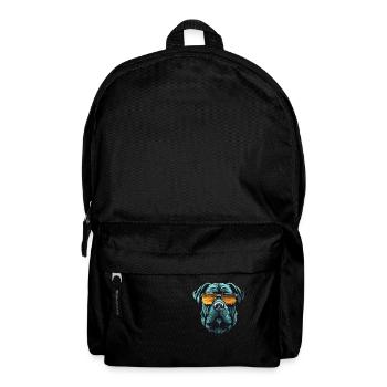 Mastiff Tête De Chien Cool - Sac à dos - noir - Devant