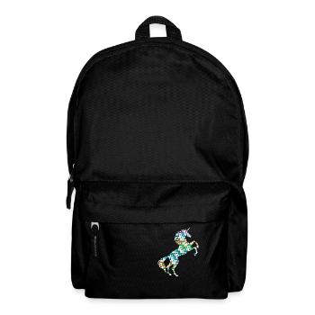 T-shirt Petites Licornes Arc-en-ciel Licorne Magique - Sac à dos - noir - Devant