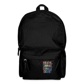 in courage from doubt - Backpack - black - Front